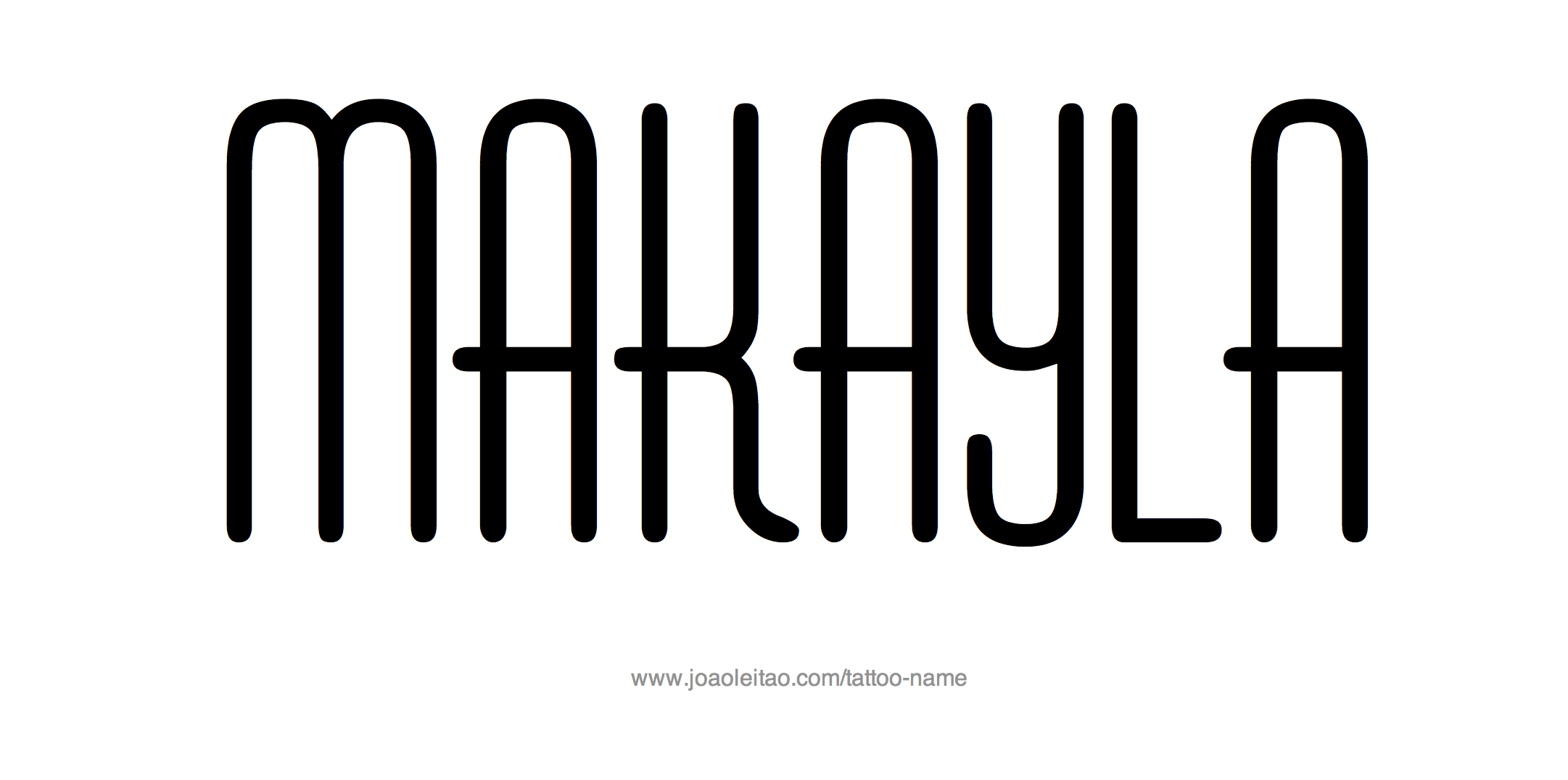 Makayla Name Tattoo Designs